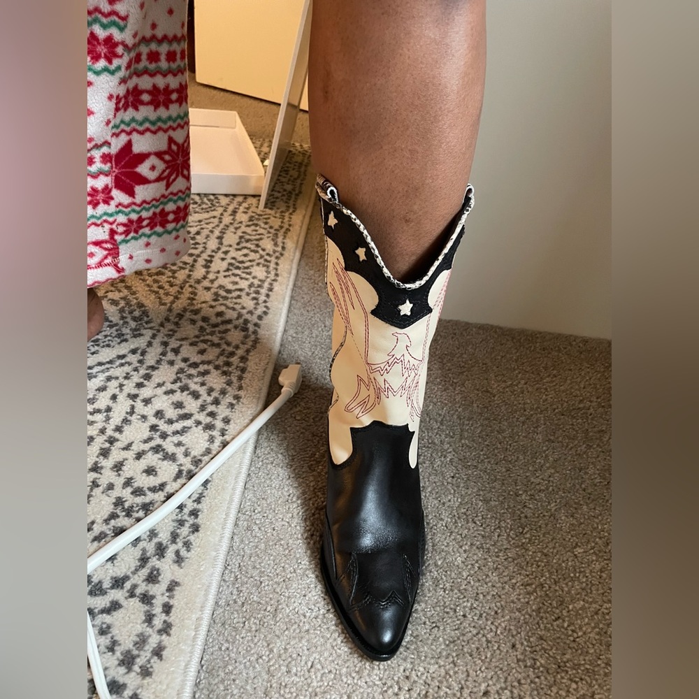 Leather boots